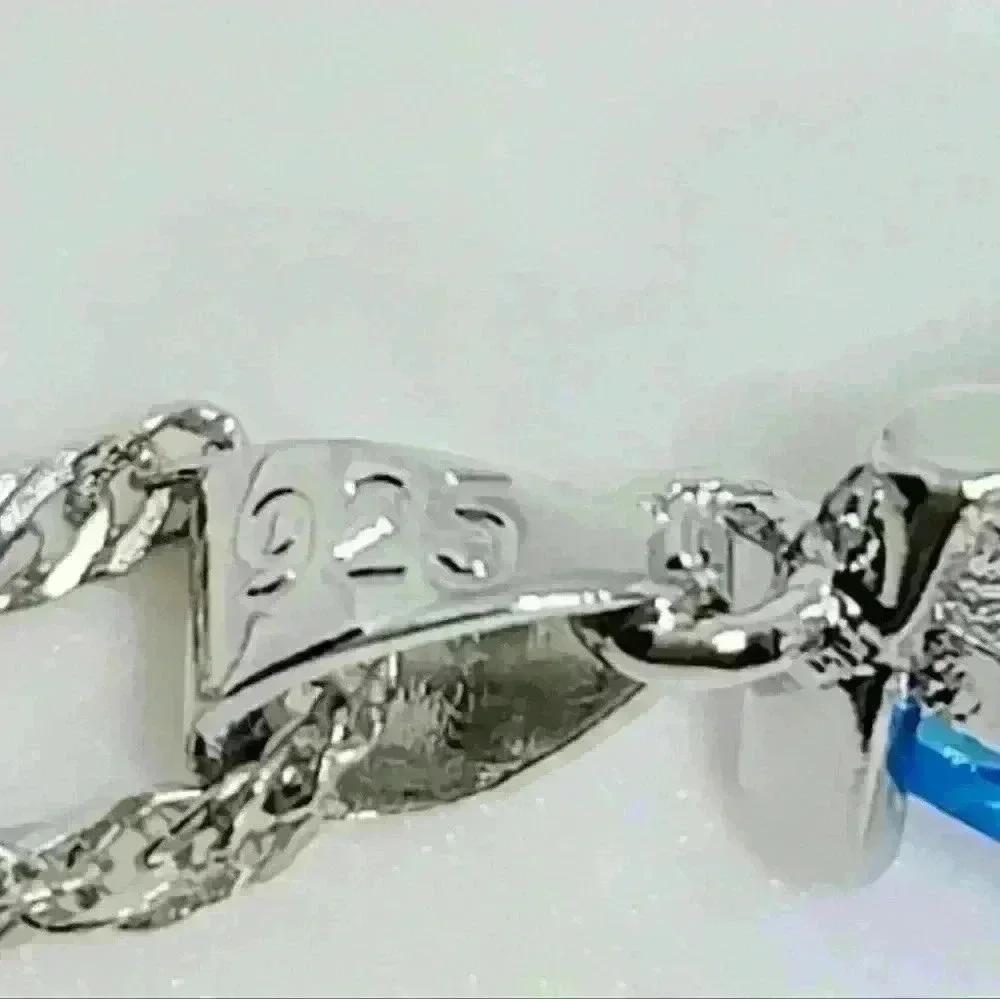NWOT Stamped 925 Sterling Silver Austrian Crystal CZ Butterfly Jewelry S… - Picture 7 of 10